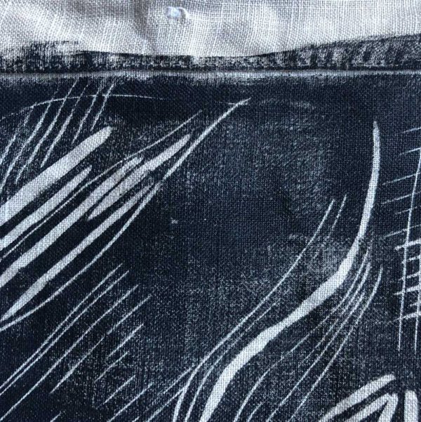 GTA nesting gutter lino on fabric