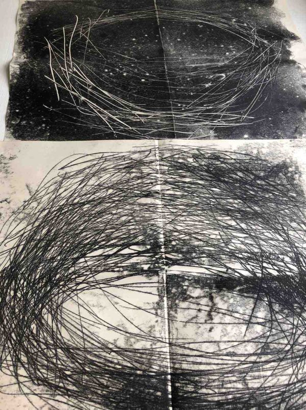 GTA nesting gutter monoprints2